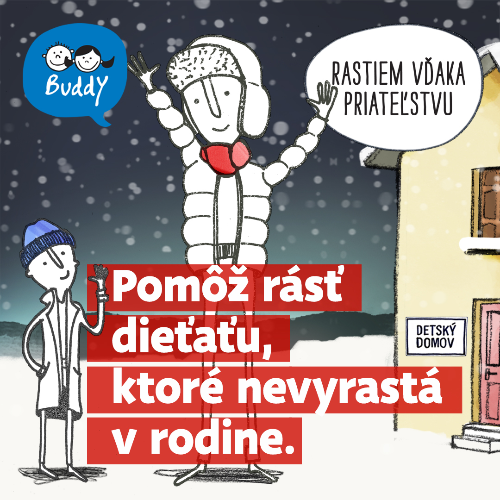 BUDDY pre dieťa z detského domova v Banskobystrickom kraji