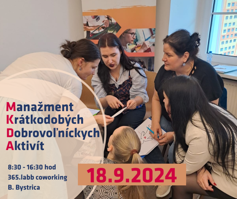 MANAŽMENT KRÁTKODOBÝCH DOBROVOĽNÍCKYCH AKTIVÍT - akreditované vzdelávanie