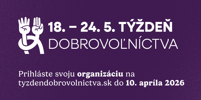 Zapojte sa do dobra: T&yacute;ždeň dobrovoľn&iacute;ctva 2026 otv&aacute;ra prihlasovanie